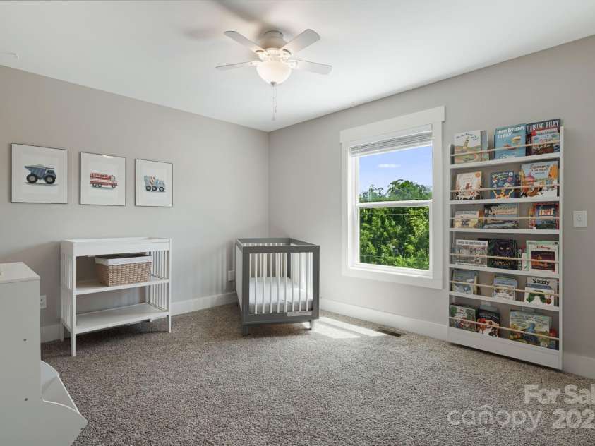 14 3rd Street, Asheville, NC 28803.  MLS# CAR4297140, YatesRealty ID 3582. Fourth bedroom upstairs