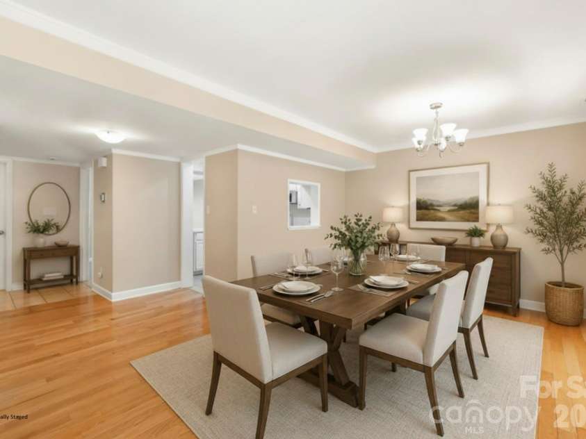 8410 Cricket Lake Drive, Charlotte, NC 28277.  MLS# CAR4399995, YatesRealty ID 35831. Virtually Staged Dining Room