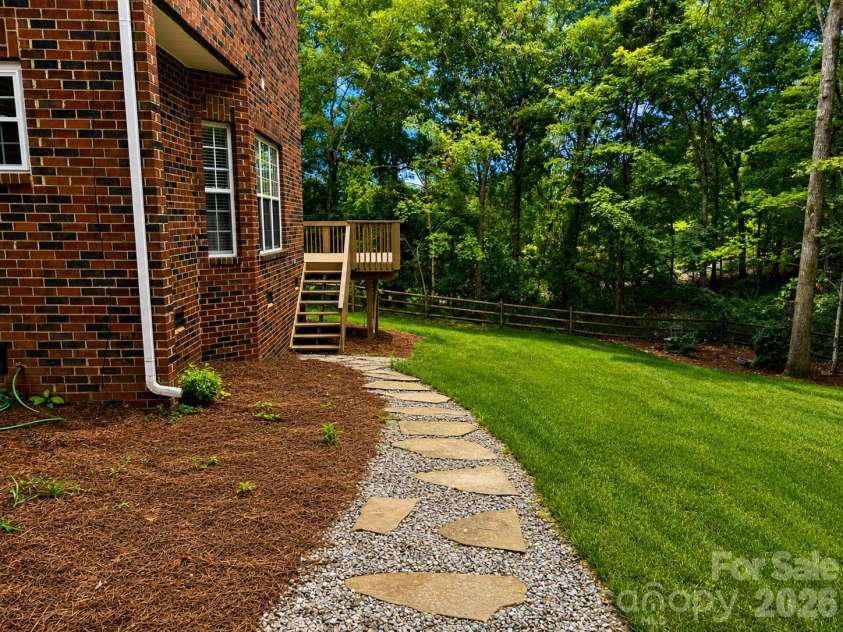 1914 Grigg Lane, Waxhaw, NC 28173.  MLS# CAR4394794, YatesRealty ID 35846. Backyard