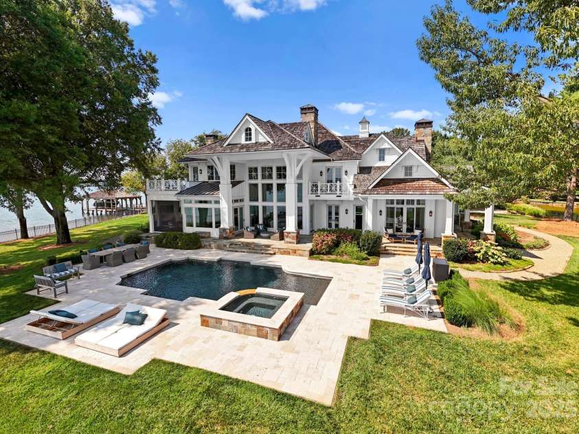 124 Wellcraft Court, Mooresville, NC 28117.  MLS# CAR4227104, YatesRealty ID 3586. Rear, southern facing, elevation.