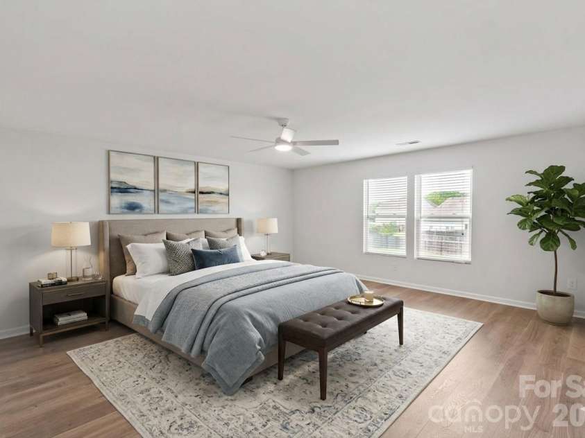 12932 Silvaire Farm Road, Charlotte, NC 28278.  MLS# CAR4395219, YatesRealty ID 35865. Virtually staged primary BR 1