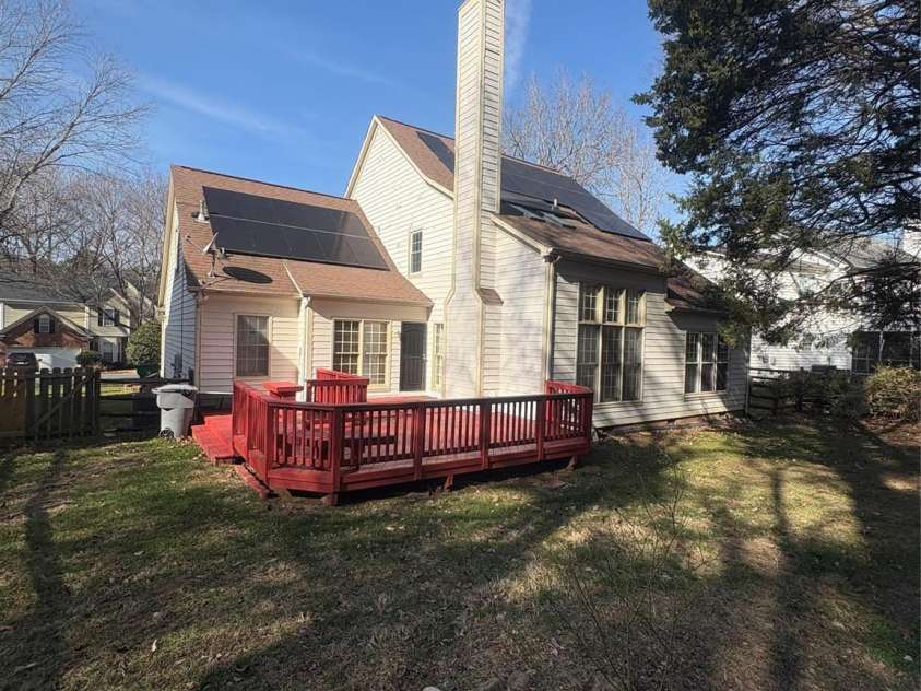 5828 Swanston Drive, Charlotte, NC 28269.  MLS# CAR4333128, YatesRealty ID 3588. Rear View