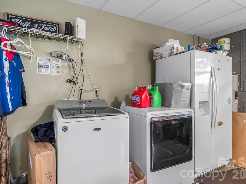 70 Heslar Way, Marshall, NC 28753.  MLS# CAR4388058, YatesRealty ID 35900. Laundry area n oversized garage