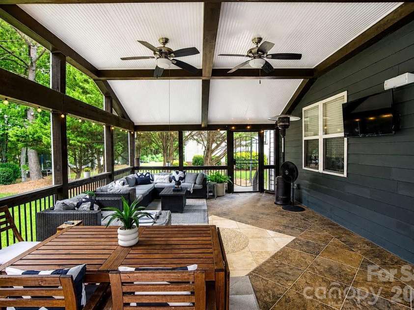 10209 Treetop Lane, Cornelius, NC 28031.  MLS# CAR4387634, YatesRealty ID 35909. Custom porch renovation