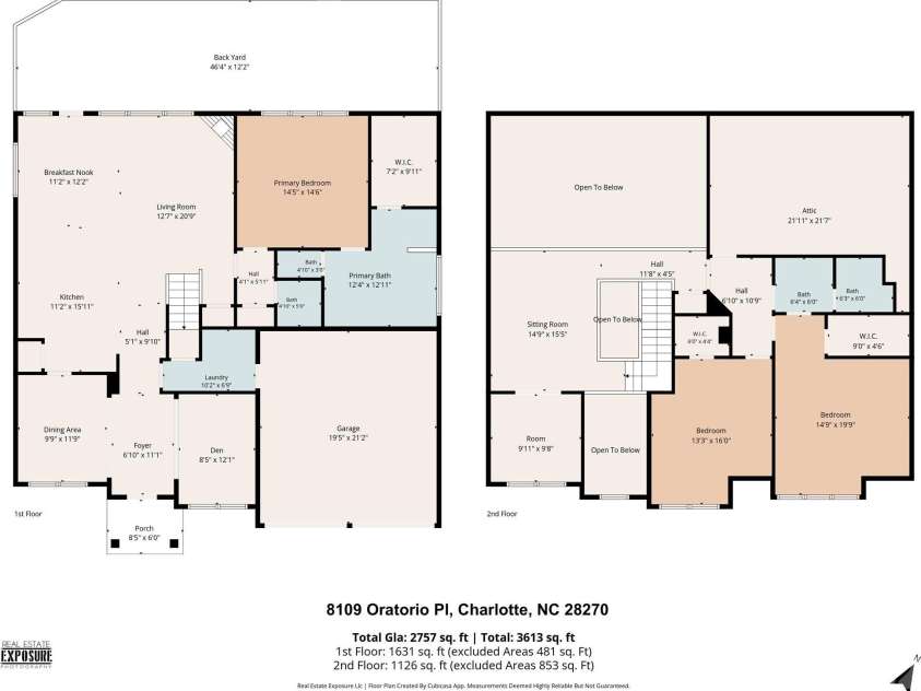 8109 Oratorio Place, Charlotte, NC 28270.  MLS# CAR4397157, YatesRealty ID 35910. 