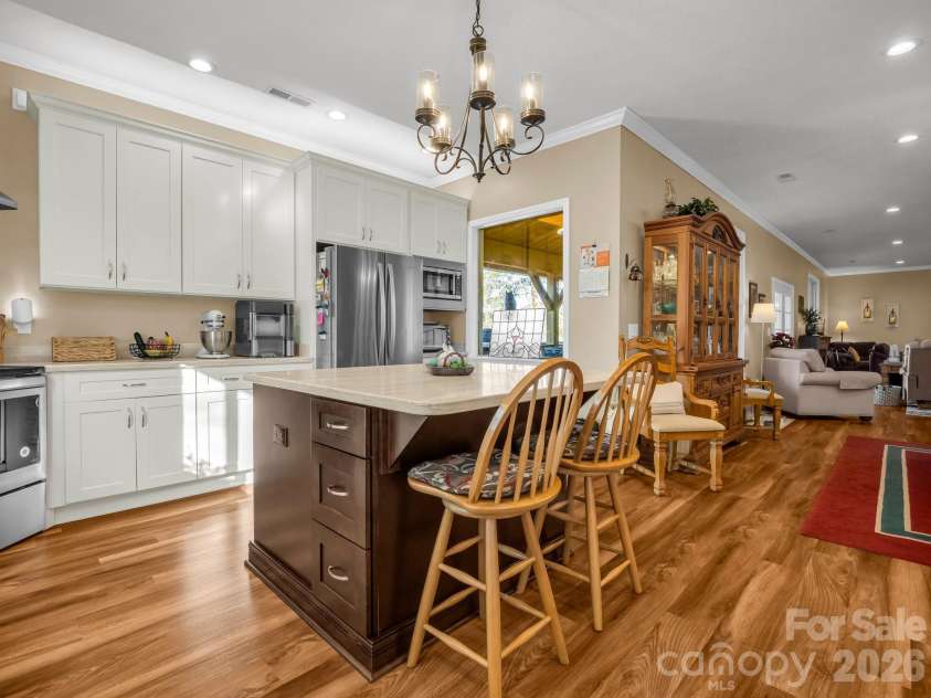 261 Boland Drive, Lake Lure, NC 28746.  MLS# CAR4232429, YatesRealty ID 3592. Kitchen/Dining 
