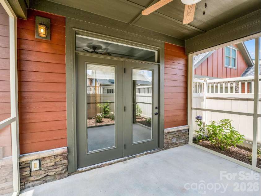 595 Summerfield Place, Flat Rock, NC 28731.  MLS# CAR4402478, YatesRealty ID 35964. Patio