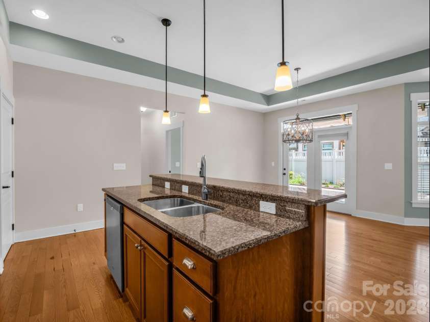 595 Summerfield Place, Flat Rock, NC 28731.  MLS# CAR4402478, YatesRealty ID 35964. Pendant lighting over the bar