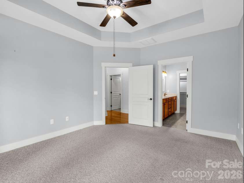 595 Summerfield Place, Flat Rock, NC 28731.  MLS# CAR4402478, YatesRealty ID 35964. Primary bedroom