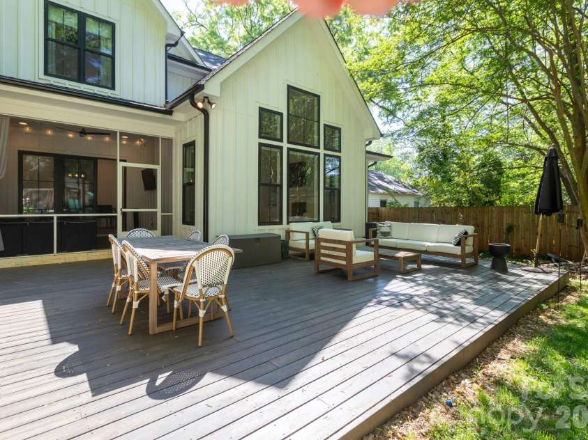 2629 Elon Street, Charlotte, NC 28208.  MLS# CAR4397259, YatesRealty ID 35978. Extra large back deck!
