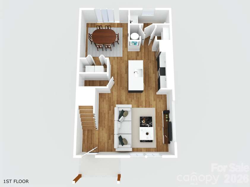 116 7th Avenue, Hickory, NC 28602.  MLS# CAR4400544, YatesRealty ID 35983. Main Level Floor Plan