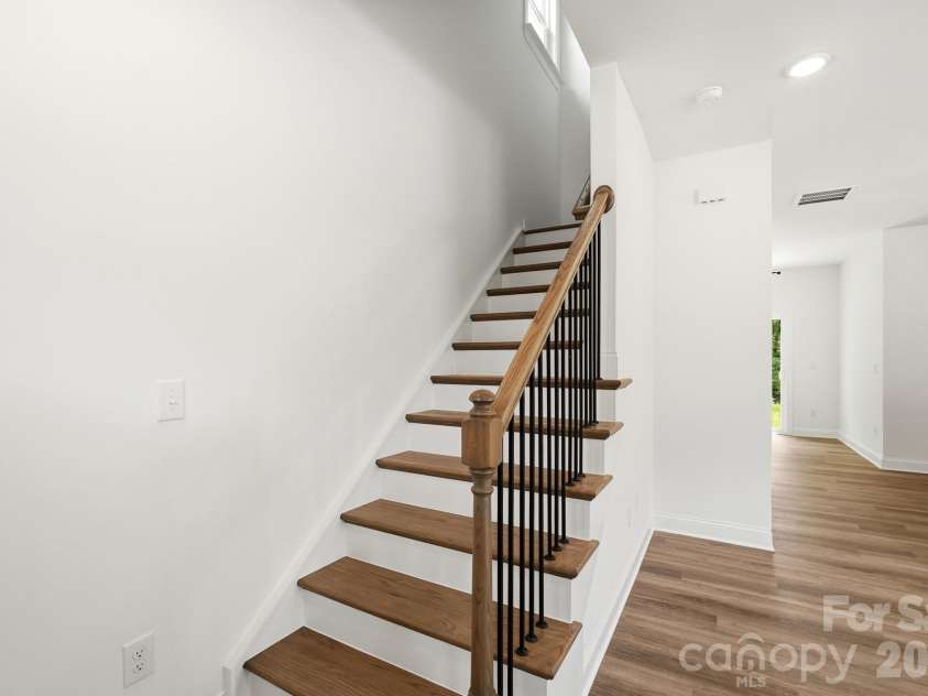 116 7th Avenue, Hickory, NC 28602.  MLS# CAR4400544, YatesRealty ID 35983. Stairs to Upper Level