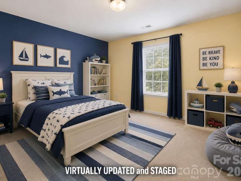 7424 Hannah Alexander Lane, Charlotte, NC 28227.  MLS# CAR4402040, YatesRealty ID 35986. Bedroom 3 VIRTUALLY Updated and Staged