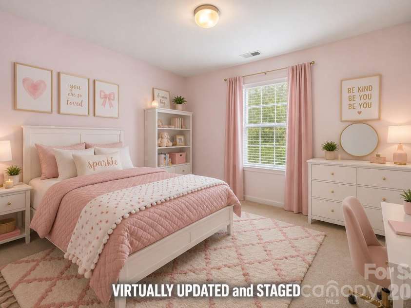 7424 Hannah Alexander Lane, Charlotte, NC 28227.  MLS# CAR4402040, YatesRealty ID 35986. Bedroom 4 VIRTUALLY Updated and Staged