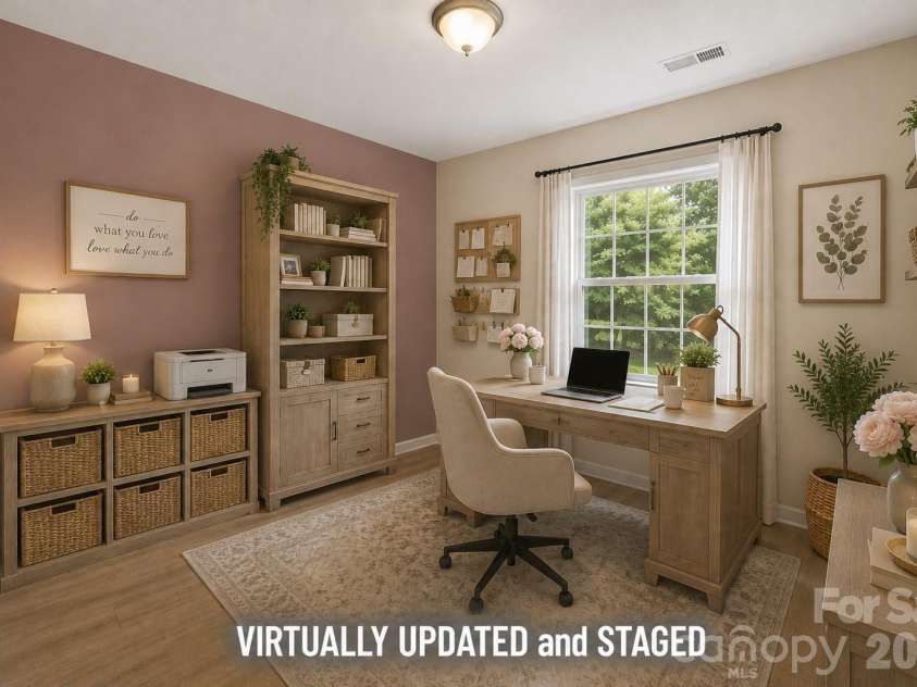 7424 Hannah Alexander Lane, Charlotte, NC 28227.  MLS# CAR4402040, YatesRealty ID 35986. VIRTUALLY Updated and Staged 2nd Home office / Hobby Room