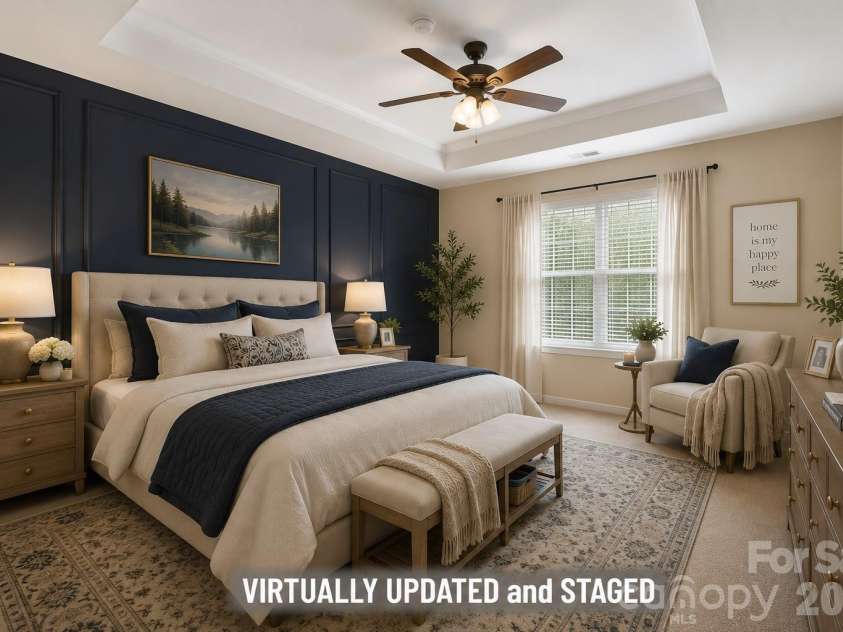 7424 Hannah Alexander Lane, Charlotte, NC 28227.  MLS# CAR4402040, YatesRealty ID 35986. VIRTUALLY Updated and Staged Primary Suite