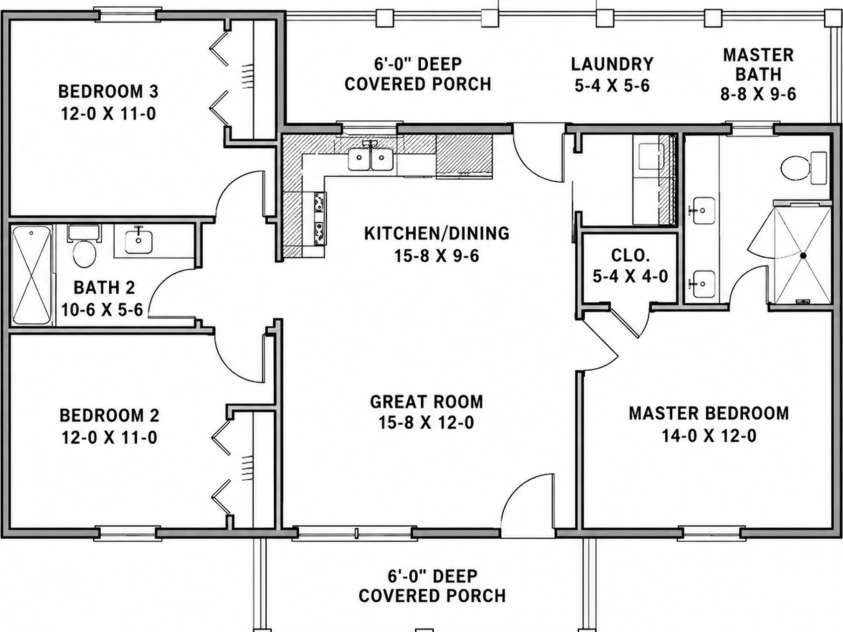 641 Johns Lane, Gastonia, NC 28052.  MLS# CAR4400984, YatesRealty ID 35991. Floorplan sketch