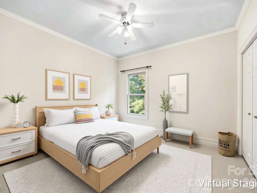 200 Teaberry Lane, Hendersonville, NC 28739.  MLS# CAR4399670, YatesRealty ID 36016. Virtually Staged 2nd Bedroom