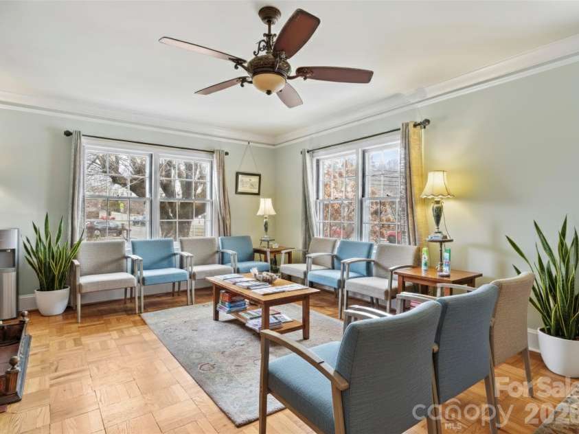 506 Main Street, Burnsville, NC 28714.  MLS# CAR4347161, YatesRealty ID 3602. Virtually Enhanced to show Work/Live Property