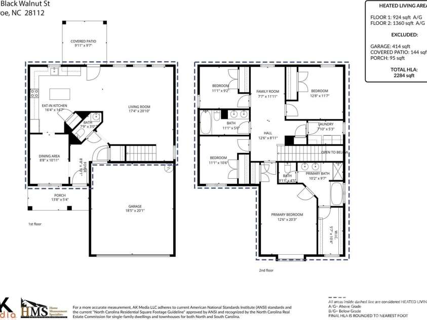 1521 Black Walnut Street, Monroe, NC 28112.  MLS# CAR4371149, YatesRealty ID 36022. 