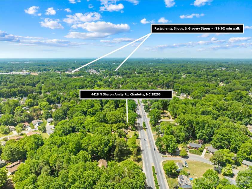 4418 Sharon Amity Road, Charlotte, NC 28205.  MLS# CAR4385812, YatesRealty ID 36023. 