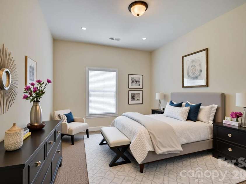 14125 Montecastillo Place, Charlotte, NC 28278.  MLS# CAR4394148, YatesRealty ID 36035. Virtually staged bedroom 2 upstairs