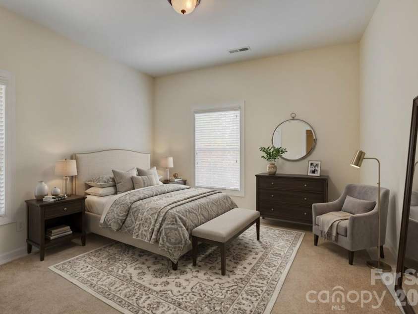 14125 Montecastillo Place, Charlotte, NC 28278.  MLS# CAR4394148, YatesRealty ID 36035. Virtually staged bedroom 3 upstairs