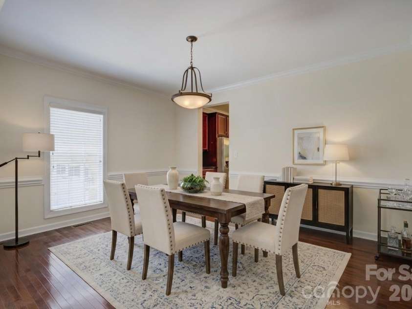14125 Montecastillo Place, Charlotte, NC 28278.  MLS# CAR4394148, YatesRealty ID 36035. Virtually staged dining room