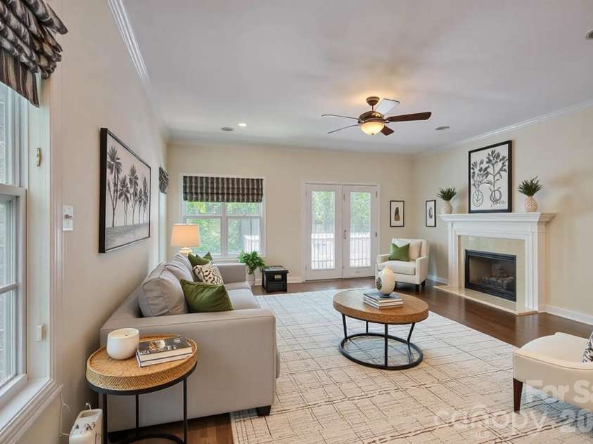 14125 Montecastillo Place, Charlotte, NC 28278.  MLS# CAR4394148, YatesRealty ID 36035. Virtually staged family room