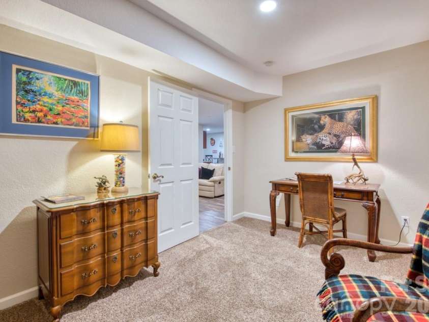 7 Higel Lane, Maggie Valley, NC 28751.  MLS# CAR4400794, YatesRealty ID 36040. Bonus room lower level