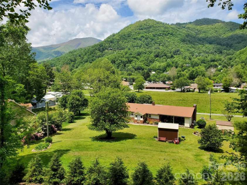 7 Higel Lane, Maggie Valley, NC 28751.  MLS# CAR4400794, YatesRealty ID 36040. View from front decks