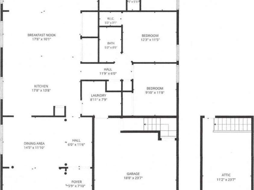 4405 Squirrel Trail Lane, Charlotte, NC 28269.  MLS# CAR4434681, YatesRealty ID 36043. Measurements