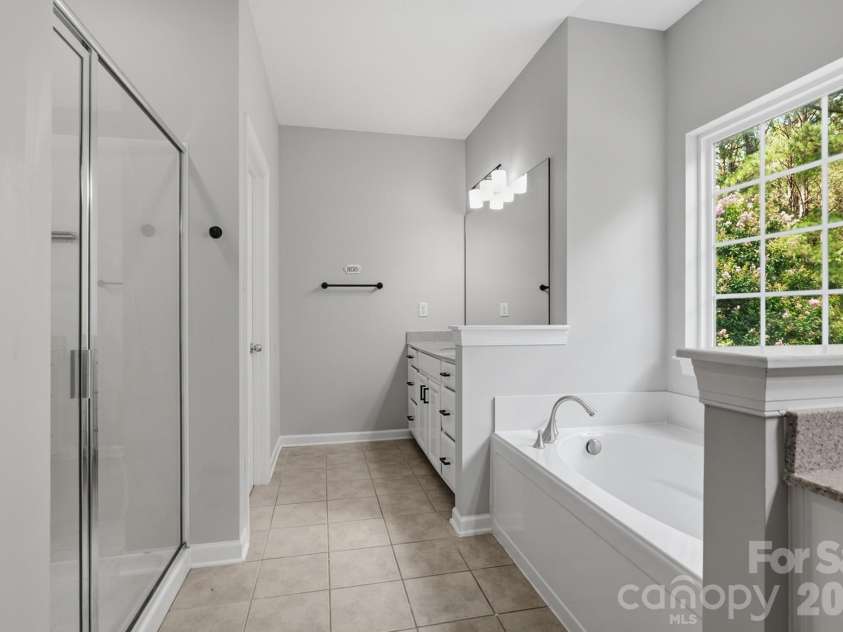 4672 Carrington Drive, Indian Land, SC 29720.  MLS# CAR4389386, YatesRealty ID 36047. Primary Bathroom