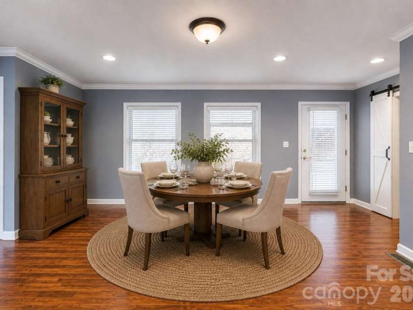 31 Timber Park Drive, Black Mountain, NC 28711.  MLS# CAR4336754, YatesRealty ID 3605. Dining area-virtual staged