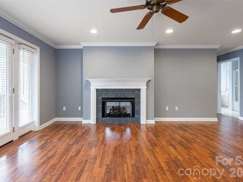 31 Timber Park Drive, Black Mountain, NC 28711.  MLS# CAR4336754, YatesRealty ID 3605. Living Room, gas logs