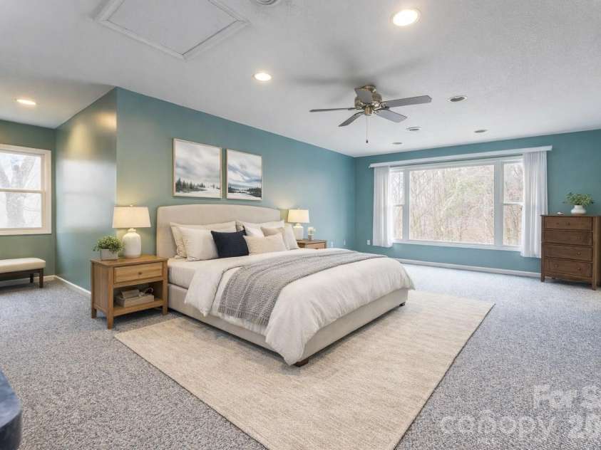 31 Timber Park Drive, Black Mountain, NC 28711.  MLS# CAR4336754, YatesRealty ID 3605. Second floor Bedroom 2 virtually staged