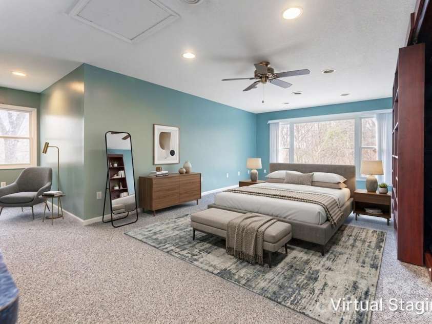 31 Timber Park Drive, Black Mountain, NC 28711.  MLS# CAR4336754, YatesRealty ID 3605. Virtually staged bedroom 2- second floor