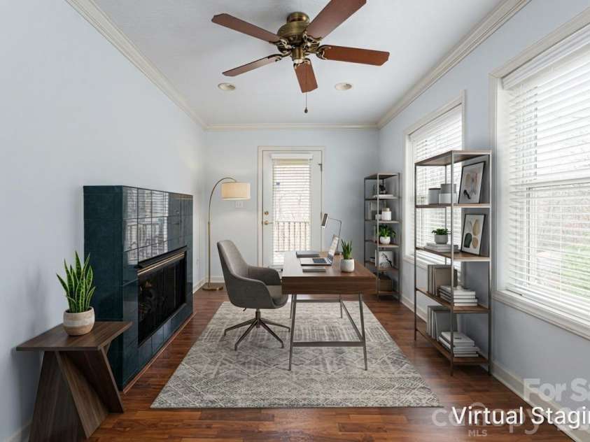 31 Timber Park Drive, Black Mountain, NC 28711.  MLS# CAR4336754, YatesRealty ID 3605. Virtually staged office
