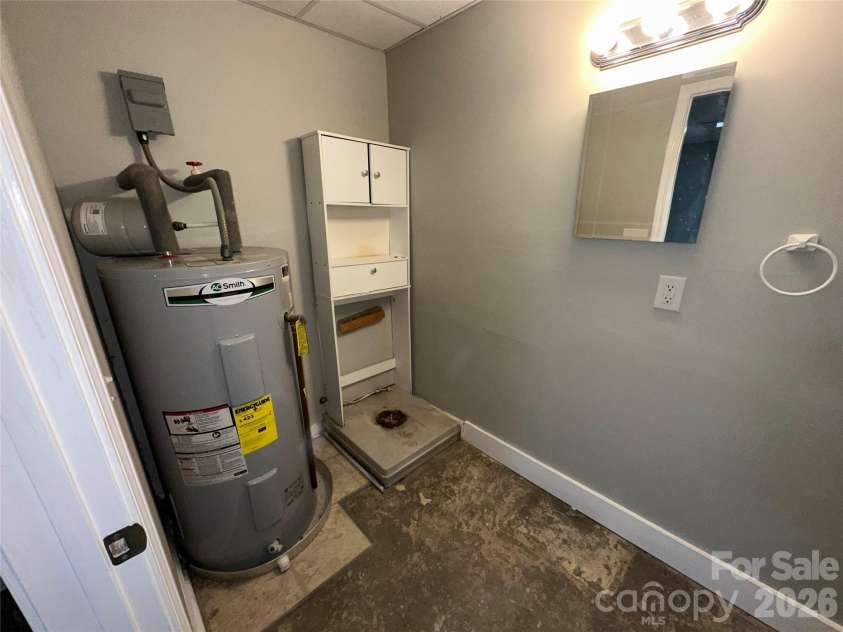 413 Roberts Street, Salisbury, NC 28144.  MLS# CAR4341075, YatesRealty ID 3605. Updated water heater & rough plumbing for 1/2 bath 