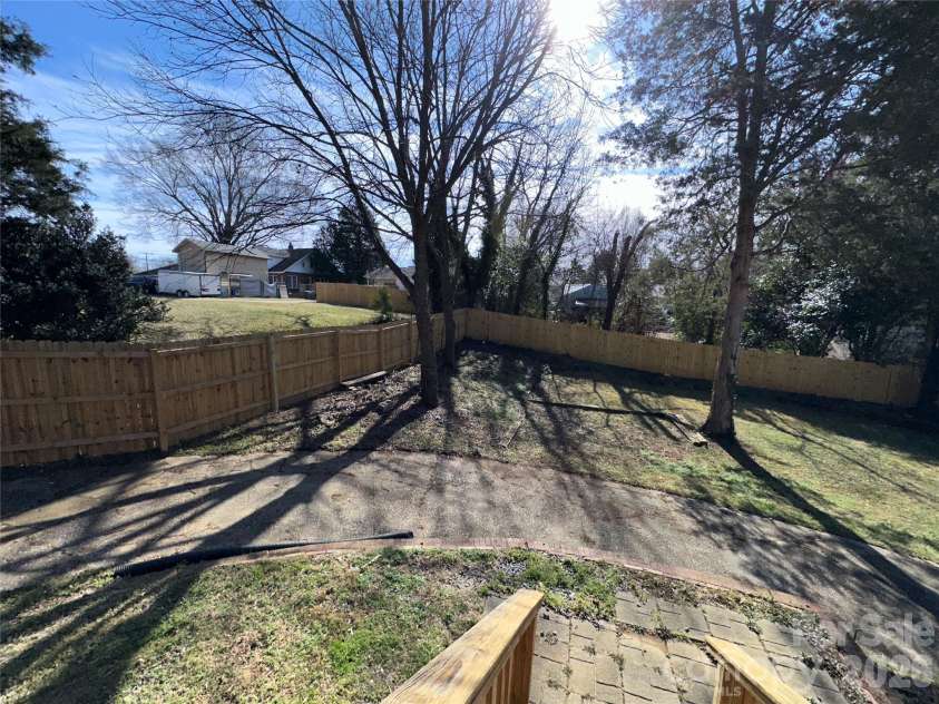 413 Roberts Street, Salisbury, NC 28144.  MLS# CAR4341075, YatesRealty ID 3605. View from your deck of Privacy fenced Backyard  