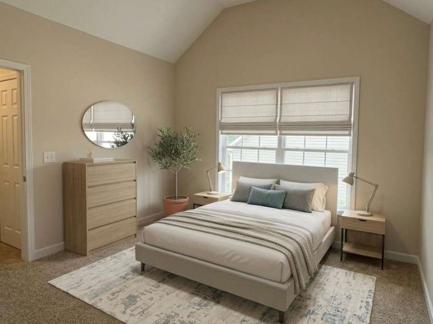 3170 Yates Mill Drive, Concord, NC 28027.  MLS# CAR4353892, YatesRealty ID 3606. Virtually staged non master bedroom