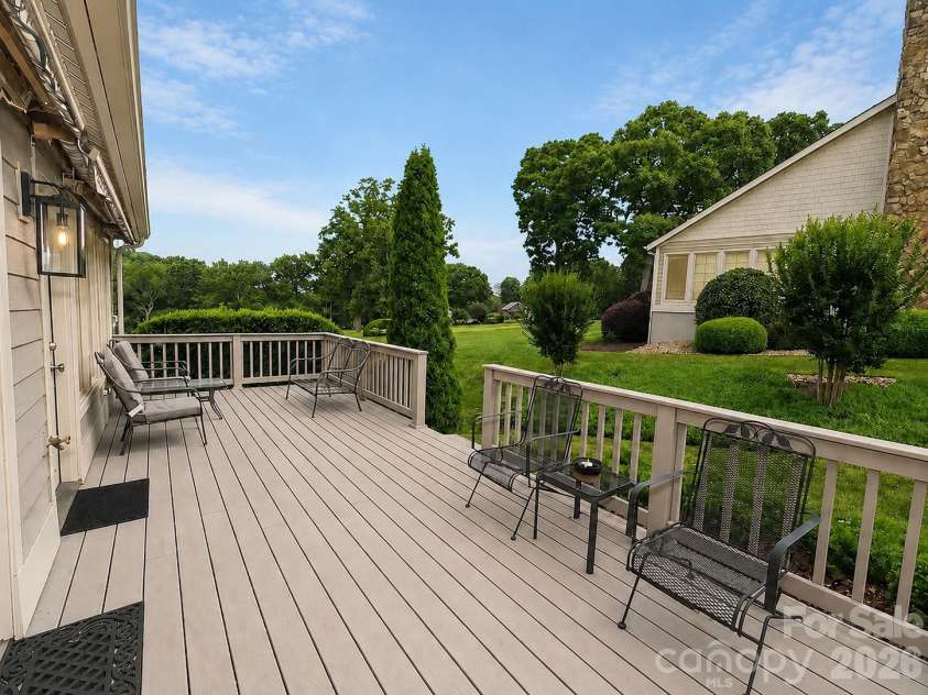 3675 Rock Bridge Drive, Conover, NC 28613.  MLS# CAR4392922, YatesRealty ID 36073. Back Porch