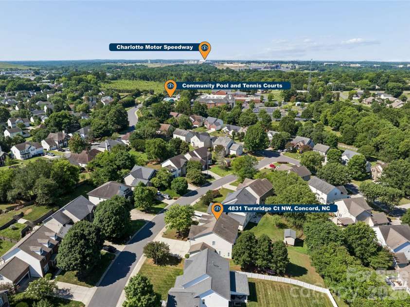 4831 Turnridge Court, Concord, NC 28027.  MLS# CAR4396977, YatesRealty ID 36078. 