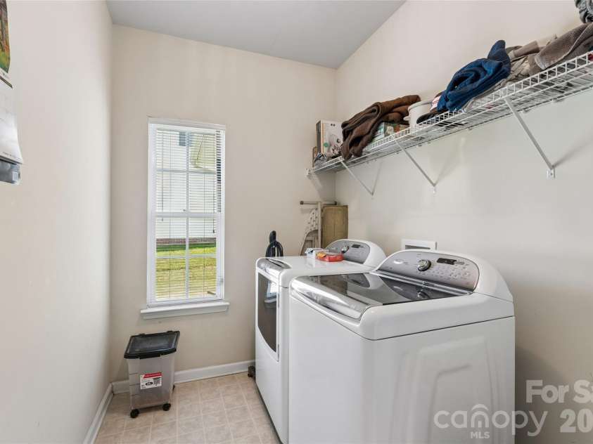 4831 Turnridge Court, Concord, NC 28027.  MLS# CAR4396977, YatesRealty ID 36078. Laundry Room