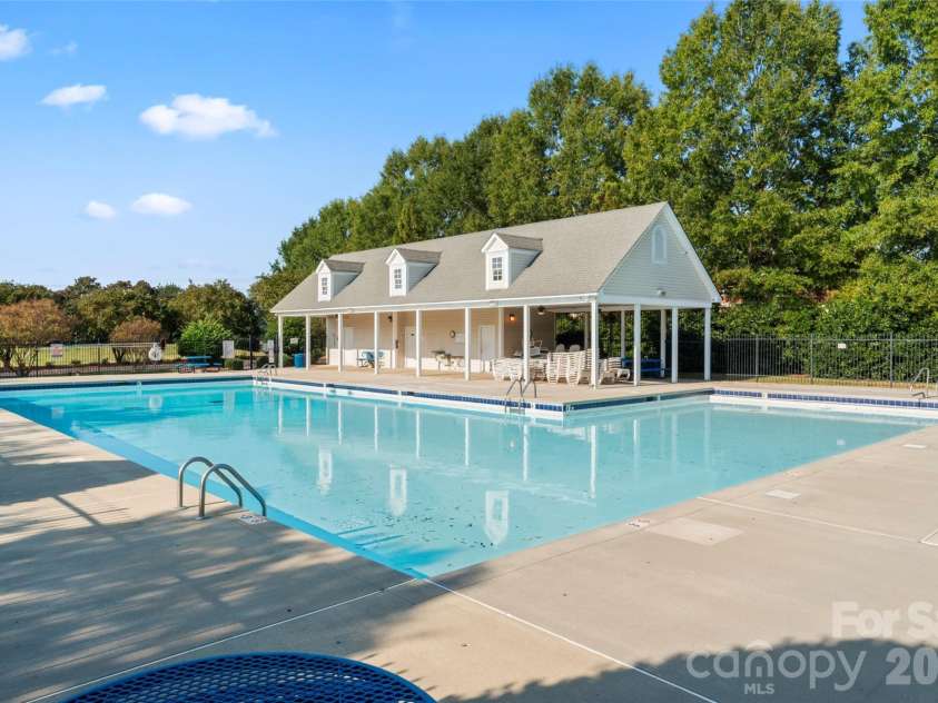 4831 Turnridge Court, Concord, NC 28027.  MLS# CAR4396977, YatesRealty ID 36078. Sparkling Swimming Pool