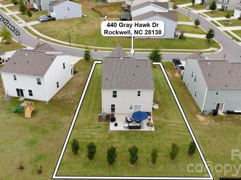 440 Gray Hawk Drive, Rockwell, NC 28138.  MLS# CAR4398072, YatesRealty ID 36082. 