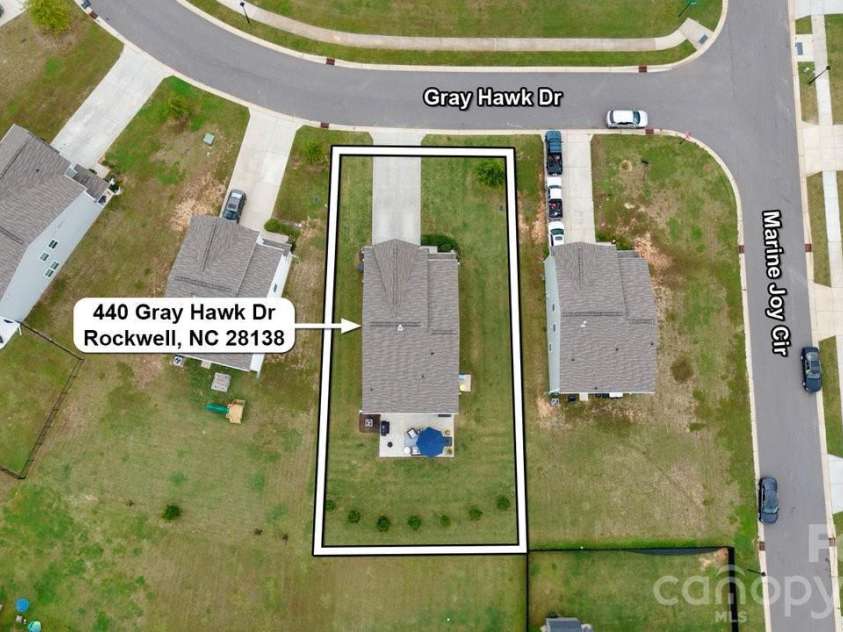 440 Gray Hawk Drive, Rockwell, NC 28138.  MLS# CAR4398072, YatesRealty ID 36082. 
