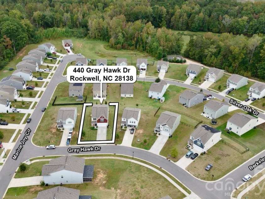 440 Gray Hawk Drive, Rockwell, NC 28138.  MLS# CAR4398072, YatesRealty ID 36082. 