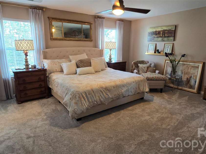 1005 Wainscott Drive, Waxhaw, NC 28173.  MLS# CAR4400196, YatesRealty ID 36092. Owner's Suite bedroom area