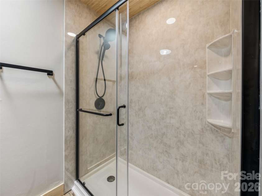 785 Pisgah Forest Drive, Pisgah Forest, NC 28768.  MLS# CAR4397604, YatesRealty ID 36100. Guest shower